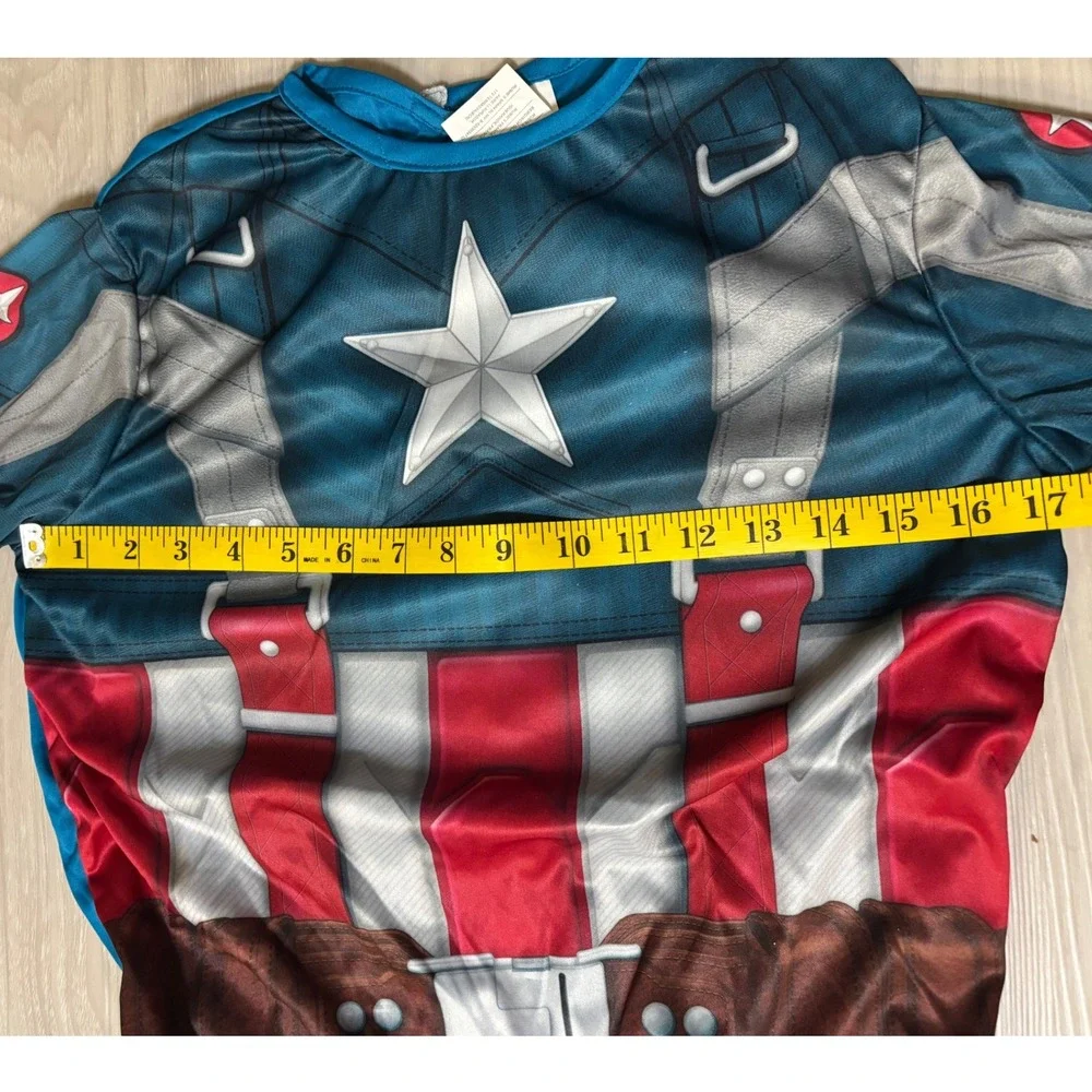 Captain America Costume With Mask Marvel Rubies Boys Large Superhero Halloween